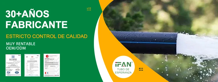 Tuberías y accesorios de agua de HDPE