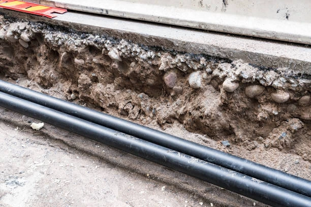 tubería de PVC negro
