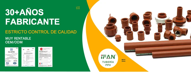 Accesorios de tubería PPH